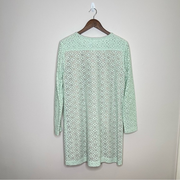 Victoria Beckham Lace Knee Length Long Sleeve Dress Large - Picture 4 of 11